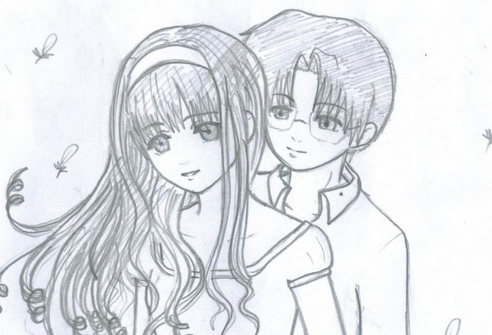 Tomoyo and Eriol by ~peach7